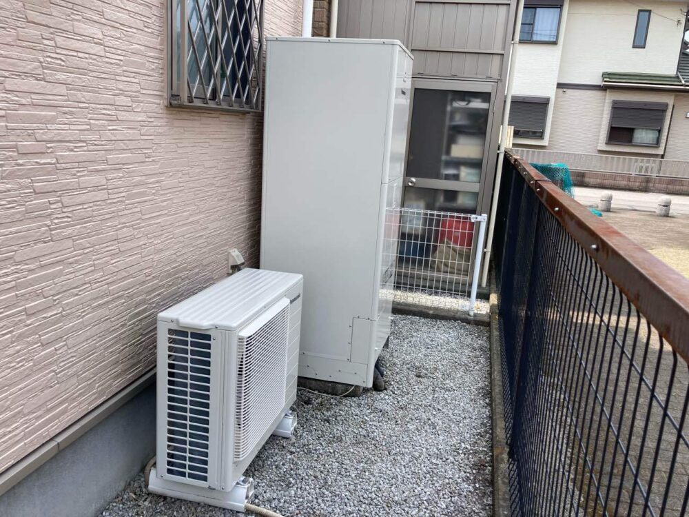 施工後：わずか4時間ほどの施工時間で最新型のエコキュートに交換となりました。